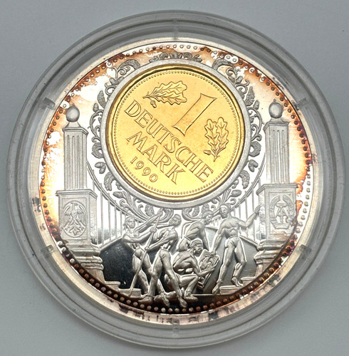 Silbermedaille 1990 deutsche - silbermedaille,