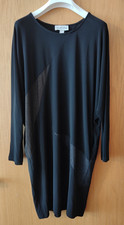 Joseph Ribkoff Kleid, schwarz, zarte Gold- und Silberapplikation, Langarm Gr. 38