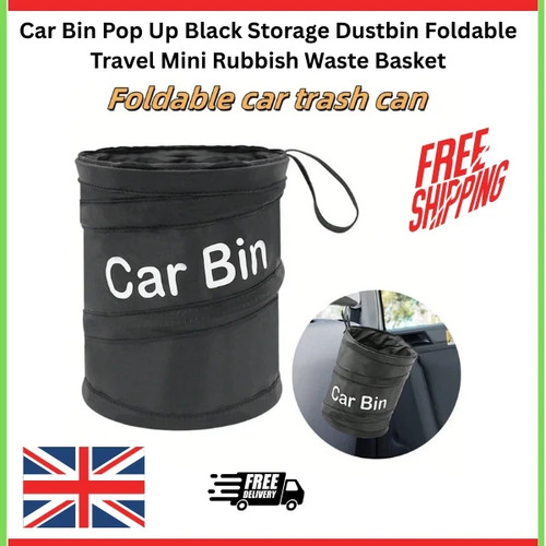 Auto mülleimer pop - up, schwarz