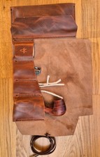 Pfeife / Tabak Smoking Pocket Roll Soft Premium Leder 
