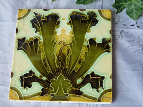 Antike jugendstil fliese - antike,