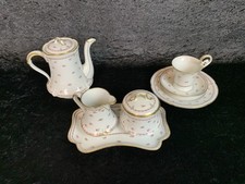 Alt Antik Edles Limoges Giralda France Porzellan Service  Prunkvoll Blumen Motiv