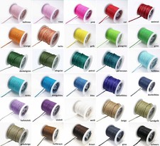 Baumwollkordel gewachst Ø 1/1,5/2,5/4 mm 5m Perlenfaden Schnur Band Kordel BK-43