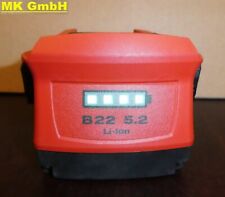 1x Original HILTI Slider Akku B 22/5,2 Li-Ion, 21,6V-5,2 Ah Akkupack, 112,32Wh