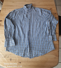 identic® Langarm-Hemd, Blau/Weiß kariert Gr. M  39/40 (011)