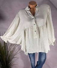 Bohemian rein Leinen Tunika