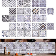 30 Stück Fliesenaufkleber 15x15cm Küche Mosaik Wandfliese Wasserdicht
