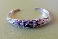 Armreif Silber 925 / 15.1g / Jugendstil Art Deco