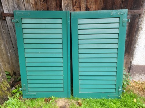Paar fensterladen holz - paar,