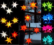 LED 3 kleine Sterne wetterfest Sternenkette außen Außenstern Adventsstern 