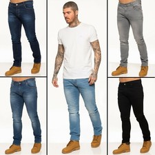 Enzo Herren Jeans Slim Fit Stretch Skinny Denim Hose Baumwollhose alle UK Größen