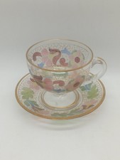 Tasse Untertasse geätztes