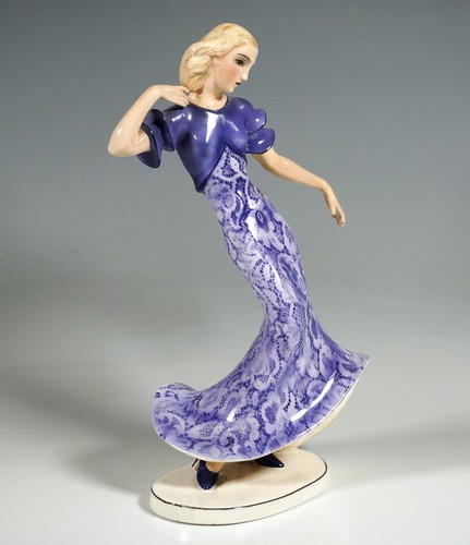 Goldscheider figur tänzerin - goldscheider,