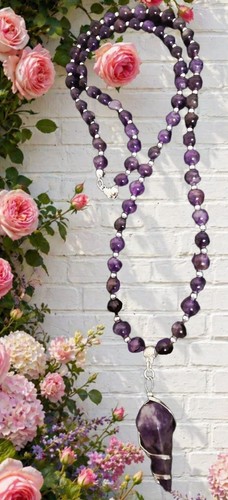 Amethyst halskette cm - amethyst, halskette🌹40