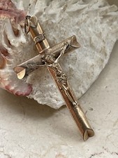 Antikes Kreuz Anhänger Schaumgold 6 cm