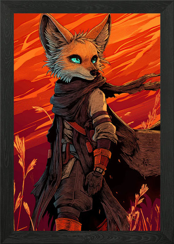 Anthropomorpher fuchs krieger - fuchs,