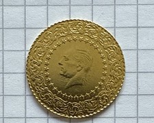 Original türkische Yarım Altın Goldmünze – 3,50 g – 22 Karat – Jahr 2024