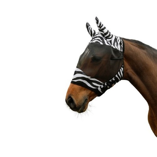 Fliegenmaske zebra mit - zebra,
