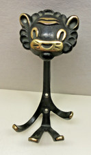 Walter Bosse Kleiderhaken für Herta Baller, Löwe, Wiener Bronze Garderobenhaken.