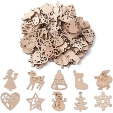 Kreative Weihnachten: 200 kleine Holzanhänger für persönlichen Christbaumschmuck