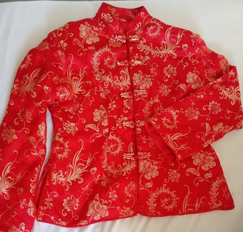 Chinesische jacke rot gold - chinesische,