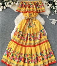 Kleid gelb böhmisch 