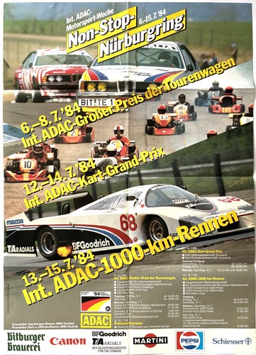 Original plakat nürburgring - plakat,