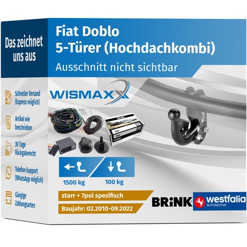 Anhängerkupplung für fiat - für,