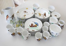 JANOSCH Porzellan Thomas Rosenthal Kindergeschirr Ess+Kaffee-Service 50Teile neu