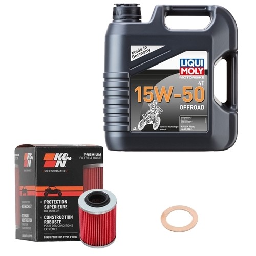 ölfilter set liqui moly - k&n,