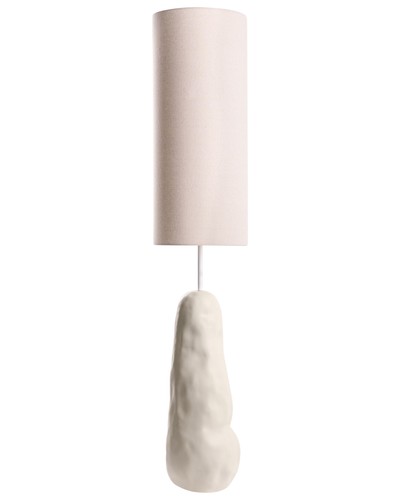 Stehlampe mit keramikfuß und - mit,