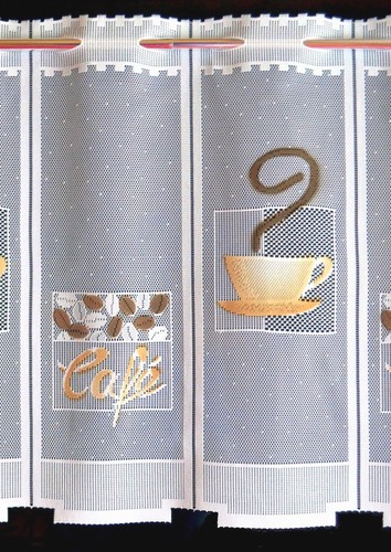 Kaffee scheibengardine - kaffee,