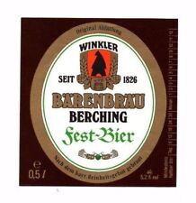 Deutschland - Bieretikett - Barenbrau, Berching - Festbier