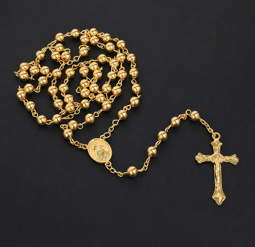 Kette rosenkranz gold - kette,