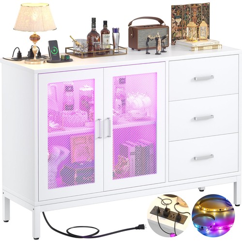 White sideboard buffet - sideboard, cabinet