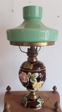 Petroleumlampe majolika um - ,