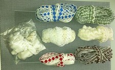 Borte Spitze in Beige, Beige-Weiß,-Blau,-Rot,-Grün,-Braun