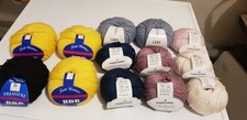 13x Garn 50g 6x Wollmischung BBB Filati 7x Baumwolle Cottonprima Junghans-Wolle