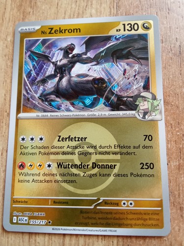 Pokemon karte zekrom - pokemon,