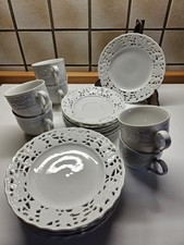 KAFFEESERVICE ALT MITTERTEICH BAVARIA  DURCHBRUCH 18 TEILE NEUWERTIG