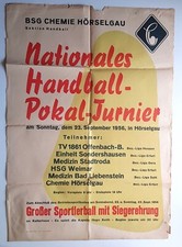 Altes Plakat 1956 BSG Chemie