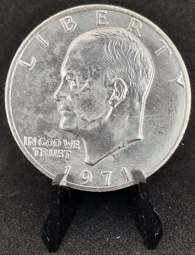 Silver coin one dollar - silver,