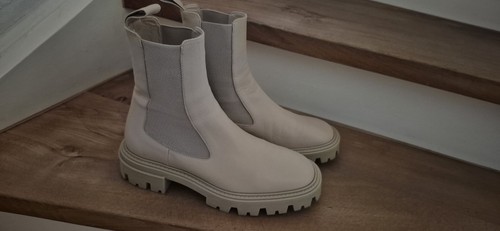 *ZARA*BOOTS*STIEFELETTE*BEIGE*