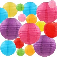 Papierlaternen lampions bunt - papierlaternen,