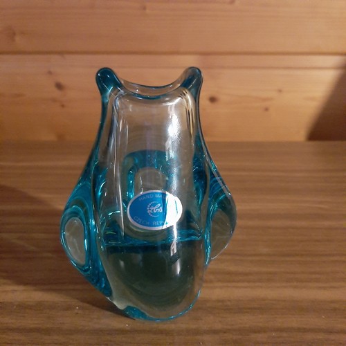 Zbs sklo union zipfelvase blau - union,
