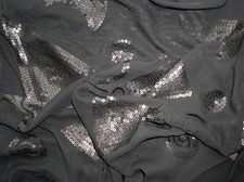 Chiffon(Schwarz)bestickt mit