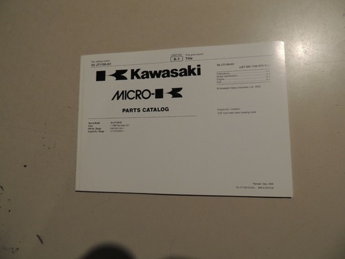 Parts catalog kawasaki - jet, ski