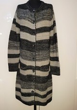 Sandra Pabst schöner Strickmantel Mantel Jacke Gr.46 mit Wolle