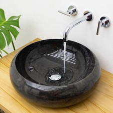 Marmor-Waschbecken schwarz