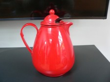 Thermoskanne Isolierkanne rot 1,2  Liter Füllmenge Schraubverschluss